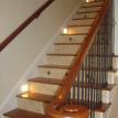 Stained stairs and handrails for Mr.&Mrs. Bradley